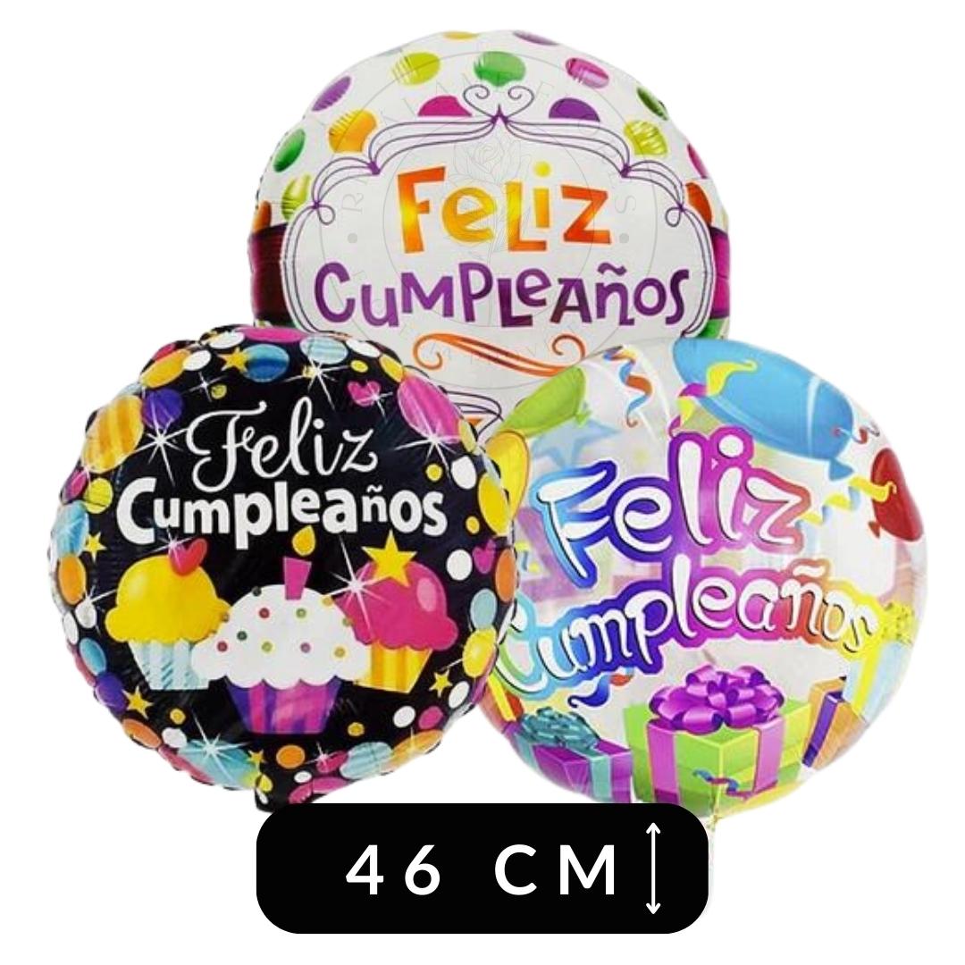 Globo Feliz Cumpleaños 46 cm con helio